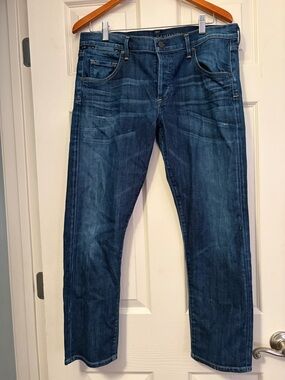 Citizens Of Humanity Straight Leg Dark Blue Jeans